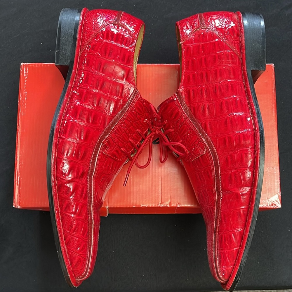Expressions By RC Men's Dress Shoes - Size 13 - Fire Red - Picture 5 of 13